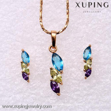 62167-Xuping Elegant Costume Jewelry Set Fashion Jewelry Design